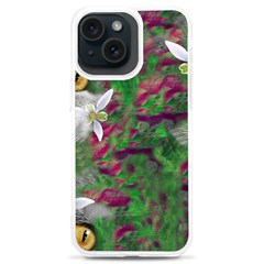 Illustrations Color Cat Flower Abstract Textures Iphone 15 Plus Tpu Uv Print Case by anzea