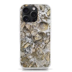 Fossilized Seashell Texture Print Design Bk Iphone 15 Pro Tpu Uv Print Case
