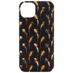 Abstract Art Pattern Warm Colors Iphone 15 Pro Black Uv Print Pc Hardshell Case by Ndabl3x
