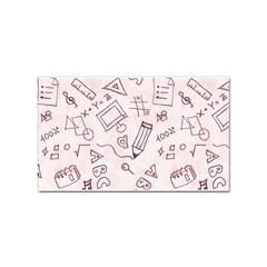 Background Pattern Doodle Wallpaper Sticker Rectangular (100 Pack) by Loisa77