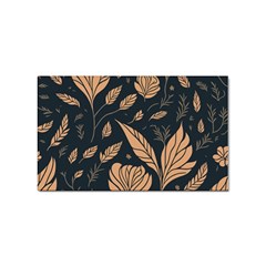 Background Pattern Leaves Texture Sticker (rectangular) by Loisa77