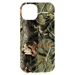 Realtree Camo Seamless Pattern Iphone 15 Plus Black Uv Print Pc Hardshell Case by Perong