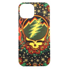 Grateful Dead Scarlet Fire Iphone 15 Plus Black Uv Print Pc Hardshell Case by Perong