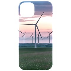 Wind Giants At Twilight Iphone 15 Pro Black Uv Print Pc Hardshell Case by Tellerarts