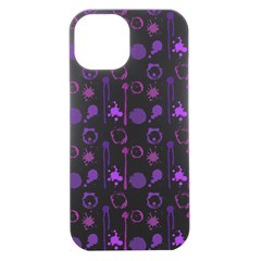 Liquid Splash Pattern Stroke Drip Iphone 15 Plus Black Uv Print Pc Hardshell Case by Perong
