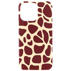Animal Print Girraf Patterns Iphone 15 Pro Max Black Uv Print Pc Hardshell Case