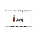 America  I Am Race Sticker Rectangular (100 pack) Front