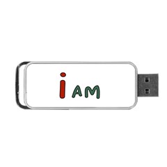 America  I Am Race Portable Usb Flash (one Side) by RiverRootz
