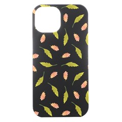 Leaves Pattern Seamless Texture Iphone 15 Plus Black Uv Print Pc Hardshell Case by Perong