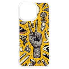 Yellow Template Design Iphone 15 Pro Max Tpu Uv Print Case by Perong