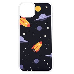 Cosmos Rocket Spaceship Ufo Iphone 15 Tpu Uv Print Case by Salmanaz77