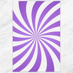 Spiral Vortex Rays Lavender Swirl Purple Canvas 24  X 36  by Salmanaz77