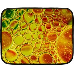 Oil Drop Water Oil Abstract Oily Two Sides Fleece Blanket (mini) by Salmanaz77