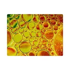 Oil Drop Water Oil Abstract Oily Premium Plush Fleece Blanket (mini) by Salmanaz77