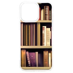 Books Bookshelves Office Fantasy Background Artwork Book Cover Apothecary Book Nook Literature Libra Iphone 15 Pro Max Tpu Uv Print Case by Posterlux