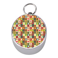 Template Christmas Pattern Mini Silver Compasses by Proyonanggan