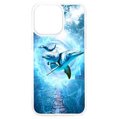 Dolphin Blue Sea Fantasy Iphone 15 Pro Max Tpu Uv Print Case by Maspions
