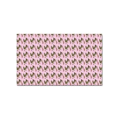 Fern Pattern 2 Pink Sticker Rectangular (100 Pack) by snowwhitegirl