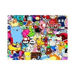Sticker Art, Brand, Cartoon Premium Plush Fleece Blanket (mini) by kyorashop23