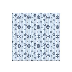 Snowflakes Winter Christmas Satin Bandana Scarf 22  X 22  by anzea