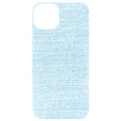 Blue Denim Texture, Macro Iphone 15 Pro Black Uv Print Pc Hardshell Case by kyorashop23