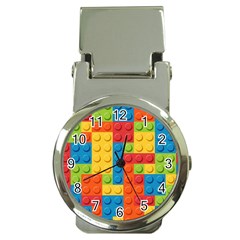 Lego Bricks, Colorful Dots Background Money Clip Watches by kyorashop23