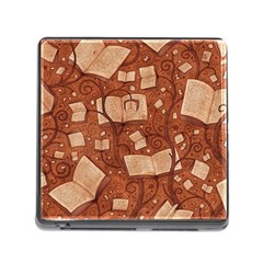 Retro Education Texture, Creative Education Background Memory Card Reader (square 5 Slot) by kyorashop23