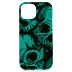 Skulls iPhone 15 Plus Black UV Print PC Hardshell Case Front
