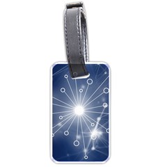 Network Technology Connection Luggage Tag (one Side) by anzea