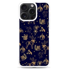 Christmas Pattern Gold December  Happy Holidays Merry Christmas Winter Family Festive Gold New Year Iphone 15 Pro Max Tpu Uv Print Case by Maspions