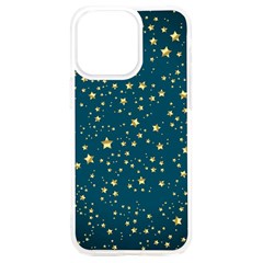 Star Golden Pattern Christmas Design White Gold Iphone 15 Plus Tpu Uv Print Case by Apen