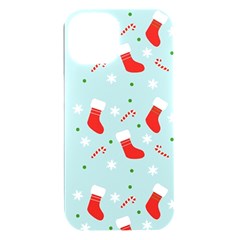 Christmas Pattern Iphone 15 Plus Black Uv Print Pc Hardshell Case by Apen