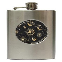 Star Colorful Christmas Abstract Hip Flask (6 Oz) by Apen