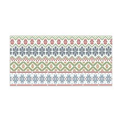Christmas Star Flower Red Blue Yoga Headband by anzea