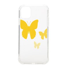 Yellow Butterfly Animals Fly Iphone 11 Tpu Uv Print Case by anzea