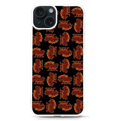 Fantasy Skeleton Dragon Hand Drawn Motif Seamless Pattern Bk Iphone 15 Tpu Uv Print Case by dflcprintsclothing