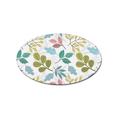 Leaf Seamless Pattern  Sticker (oval) by Safari