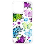 Butterflies, Abstract, Background, Colorful iPhone 15 Plus TPU UV Print Case Front