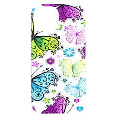 Butterflies, Abstract, Background, Colorful Iphone 15 Plus Black Uv Print Pc Hardshell Case by kyorashop23