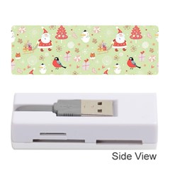 Christmas Pattern, Christmas Tree, Santa Memory Card Reader (stick) by kyorashop23