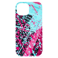 Colorful Splashes Grunge, Abstract Art Iphone 15 Plus Black Uv Print Pc Hardshell Case by kyorashop23