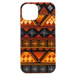 Bright Aztec Ethnic Seamless Pattern iPhone 15 Plus Black UV Print PC Hardshell Case Front