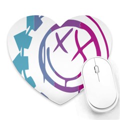 Blink 182 Logo Heart Mousepad by avitendut