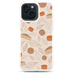 Leaves Cake Cookies Pattern iPhone 15 Plus TPU UV Print Case Front