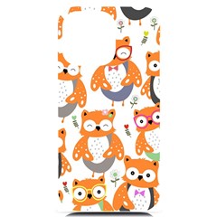 Cute Colorful Owl Cartoon Seamless Pattern Iphone 14 Pro Max Black Uv Print Case by Apen