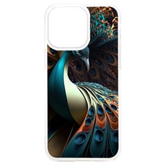 Colorful Peacock Bird Feathers Iphone 15 Plus Tpu Uv Print Case by Apen
