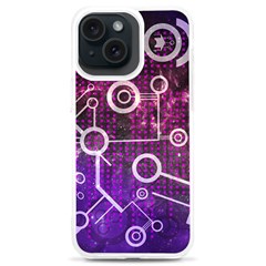 Cosmic Network Geometric Art Iphone 15 Plus Tpu Uv Print Case by ExtraAwesomeSauce