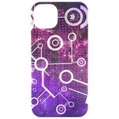 Cosmic Network Geometric Art Iphone 15 Pro Black Uv Print Pc Hardshell Case by ExtraAwesomeSauce