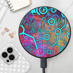 Abstract Tech Galaxy Design Wireless Fast Charger(black) by ExtraAwesomeSauce