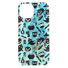 Ghosts Owls Pumpkins Iphone 15 Plus Black Uv Print Pc Hardshell Case by kyorashop23